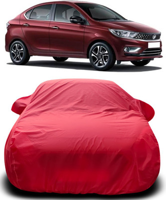 Gavya Car Cover For Tata Tigor (With Mirror Pockets)(Red)