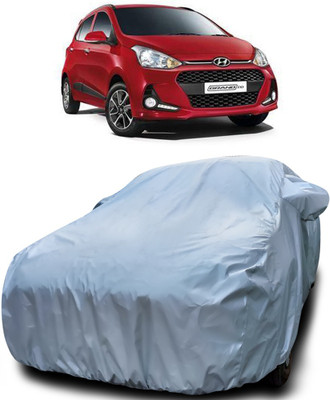 Gavya Car Cover For Hyundai Grand i10 (With Mirror Pockets)(Silver)