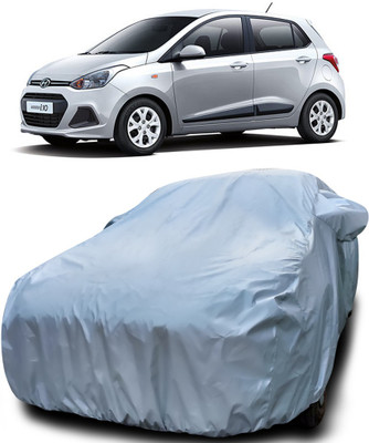 Gavya Car Cover For Hyundai i10 (With Mirror Pockets)(Silver)
