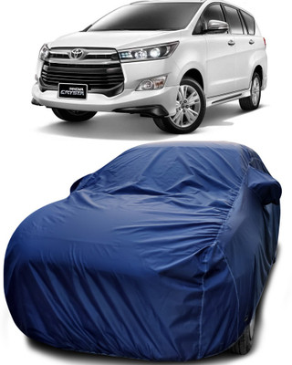 NUMBOR ONE Car Cover For Toyota Innova Crysta (With Mirror Pockets)(Blue)