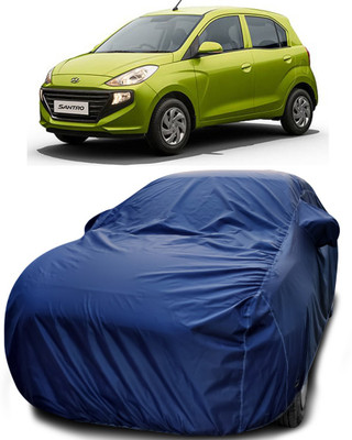 APNEK Car Cover For Hyundai Santro Xing (With Mirror Pockets)(Blue)