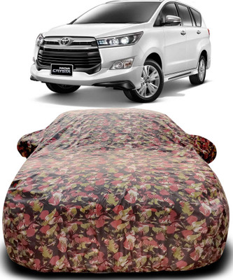 NUMBOR ONE Car Cover For Toyota Innova Crysta (With Mirror Pockets)(Multicolor)