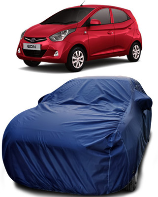 APNEK Car Cover For Hyundai Eon (With Mirror Pockets)(Blue)