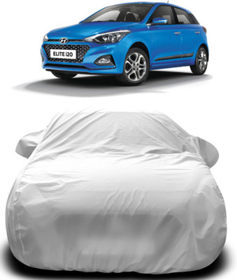 APNEK Car Cover For Hyundai Elite i20 (With Mirror Pockets)(Silver)