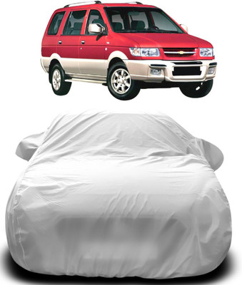 APNEK Car Cover For Chevrolet Tavera (With Mirror Pockets)(Silver)