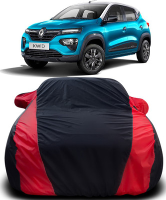 APNEK Car Cover For Renault Kwid (With Mirror Pockets)(Black, Red)