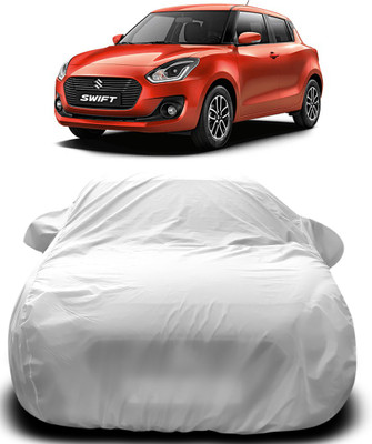 Elegance Car Cover For Maruti Suzuki Swift (With Mirror Pockets)(Silver)