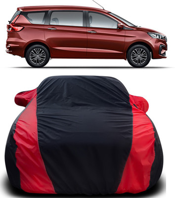 APNEK Car Cover For Maruti Suzuki Ertiga (With Mirror Pockets)(Black, Red)