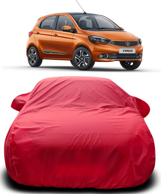 Gavya Car Cover For Tata Tiago (With Mirror Pockets)(Red)
