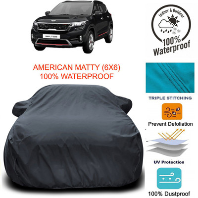 ProRox Car Cover For Kia SELTOS (With Mirror Pockets)(Grey)
