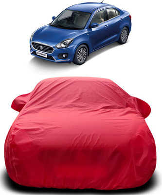 Gavya Car Cover For Maruti Suzuki Swift Dzire (With Mirror Pockets)(Red)