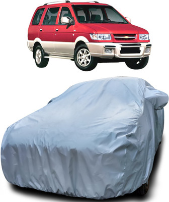 APNEK Car Cover For Chevrolet Tavera (With Mirror Pockets)(Silver)