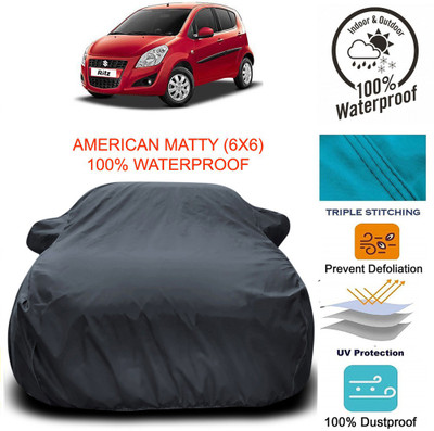 APNEK Car Cover For Maruti Suzuki Ritz (With Mirror Pockets)(Grey)