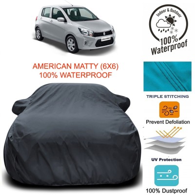 NUMBOR ONE Car Cover For Maruti Suzuki Celerio (With Mirror Pockets)(Grey)