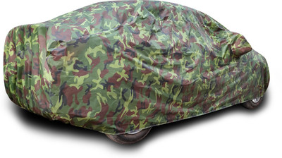 ProRox Car Cover For Renault HBC (With Mirror Pockets)(Brown, Green)