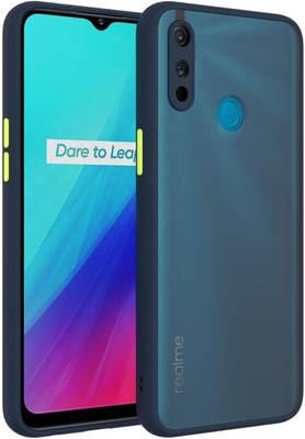 Lilliput Back Cover for Realme 3, Realme 3i  (Blue, Grip Case)