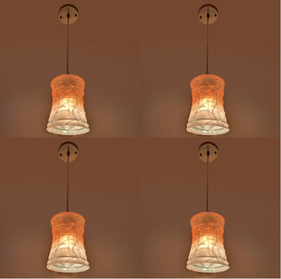 PR Prashant pr_hanging-krish-orange_po4 Pendants Ceiling Lamp(White, Orange)