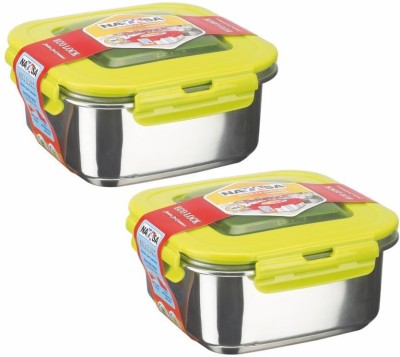 NAYASA Steel Grocery Container  - 230 ml(Pack of 2, Green)