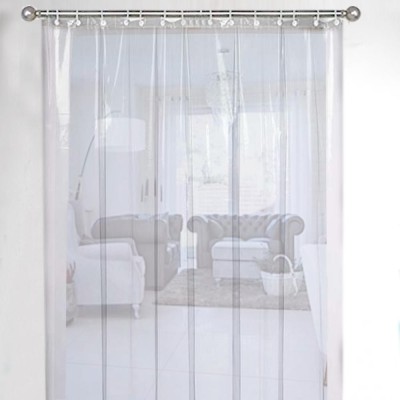 The Furnishing Tree 274 cm (9 ft) PVC Transparent Long Door Curtain Single Curtain(Plain, Tranceparent)