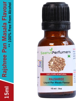 Saanvi perfumers Rajshree Flavour For Used in Gutkha, Pan Masala, Food and Other Desserts (No Chemical | No Preservatives) Pan Masala Liquid Food Essence(15 ml)