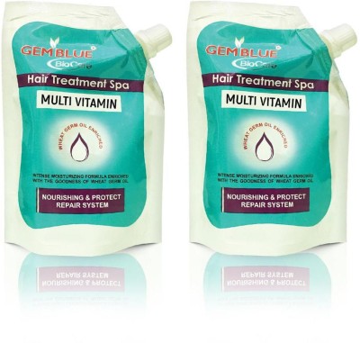 GEMBLUE BIOCARE Multi Vitamin Hair Treatment Spa for Nourishing and Protect Repair,100ml each, enriched with Godness of Wheat Germ Oil, PACK OF 2, Combo(200 ml)