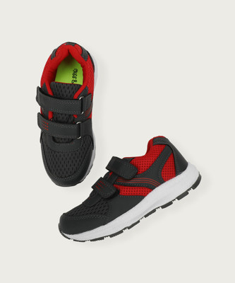 Miss & Chief Boys Velcro Running Shoes(Red)