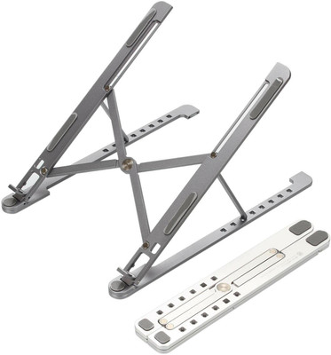 ASTOUND Adjustable Aluminum Laptop Table Stand Tablet Foldable Desktop Cooling Holder Laptop Stand, Portable Laptop Cooling Desk Holder, 9-Levels Adjustable Notebook Riser Mount, Aluminum Ventilated Computer Stand, Compatible with MacBook Pro Air, iPad, Dell,10-15.6” Laptops Aluminium, Steel Floor a