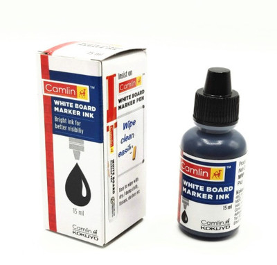 Kokuyo Camlin White Board Marker Pen Black Ink 15 ml Marker Refill(Black)