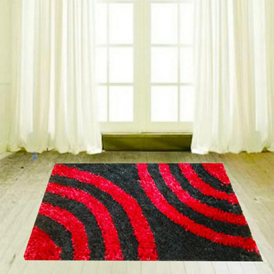 URUG Microfiber Door Mat(red,black, Extra Large)