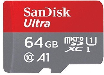 SanDisk Ultra A1 Class10 64 GB SDHC UHS-I Card Class 10 120 MB/s Memory Card
