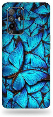 OggyBaba oppo f19 pro, oppo f19pro Mobile Skin(Sparkling Blue Butterfly)