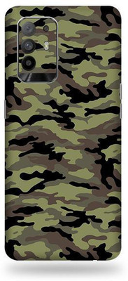 OggyBaba oppo f19 pro, oppo f19pro Mobile Skin(Military Green Camouflage With Matte Finish)