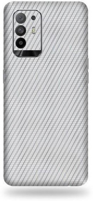 OggyBaba oppo f19 pro, oppo f19pro Mobile Skin(3D Silver Carbon Fibre)