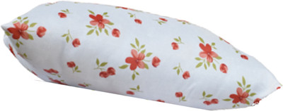 GKM Microfibre Floral Sleeping Pillow Pack of 1(White)