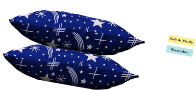 Swikon star Microfibre Geometric Sleeping Pillow Pack of 2(Blue)