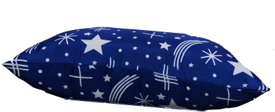 Swikon star Microfibre Polka Sleeping Pillow Pack of 2(Blue)