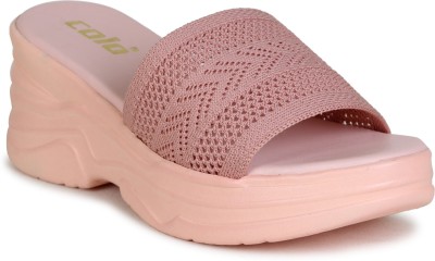 Modone Women Wedges(Pink , 5)