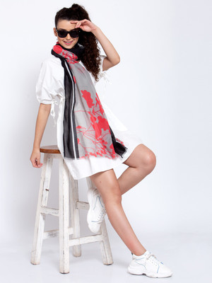 J Style Printed Polyester Women Stole