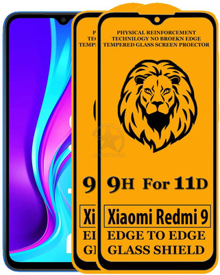 HQ Protection Edge To Edge Tempered Glass for Xiaomi Redmi 9(Pack of 2)