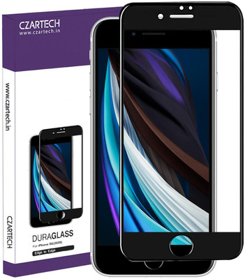 CZARTECH Edge To Edge Tempered Glass for Apple iPhone SE 2020(Pack of 1)