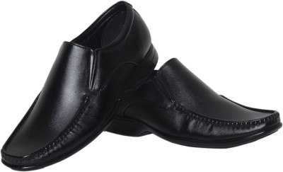Azzaro Black Bruno Slip On Shoes For Men(Black)
