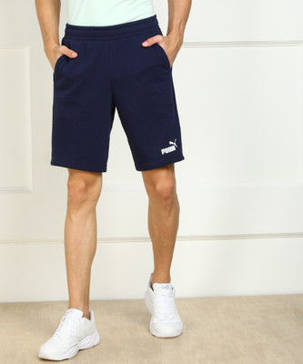 PUMA Solid Men Blue Regular Shorts