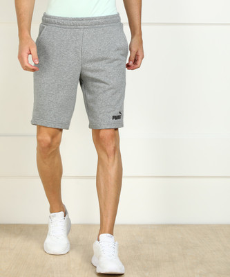 PUMA Solid Men Grey Regular Shorts