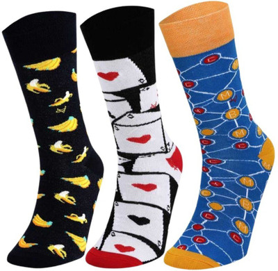 VIPUN Men Embriodered Calf Length(Pack of 3)
