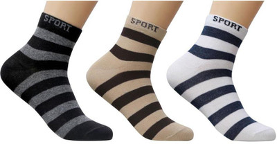 Taboody Empire Men Solid, Self Design Ankle Length(Pack of 3)