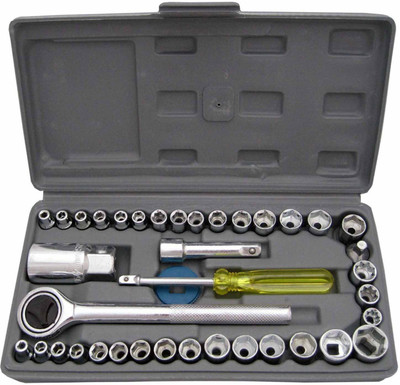 StyloHub 40 Pcs Multi Purpose Combination Socket Wrench Set Socket Set(Pack of 40)