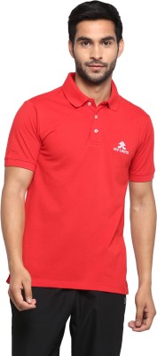 OFF LIMITS Solid Men Polo Neck Red T-Shirt