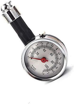 carfrill Analog Tire Pressure Gauge Car Vehicle Motorcycle Dial Tire Gauge, Meter Pressure Tyre Measurement Tool, Tire Repair Tool, High Accuracy Save Gas(10 TO 100 PSI)