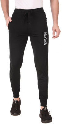hiker's way Solid Men Black Track Pants