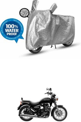 JVG Waterproof Two Wheeler Cover for Royal Enfield(Thunderbird 500, Black, Grey)